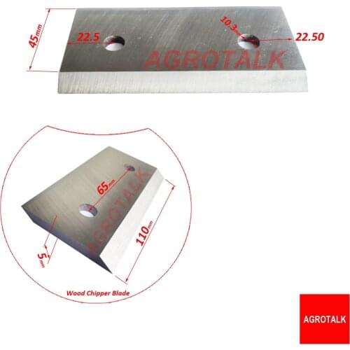 Wood chipper blade with size 110x54x5mm , check the shape when make the order
