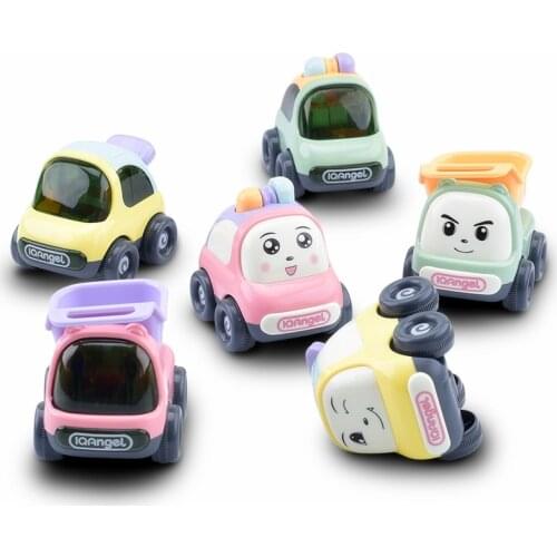 Simulation Cartoon Inertia Car Baby Early Education Toys Cartoon Funny Tilting Cart Small Prowl Car Toys Gifts For Children
