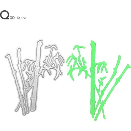 Scrapbook Metal Cutting Dies Childrens Educational Bamboo Leaf DIY Card Make Mould Model Craft Decoration New 2021 Wholesale