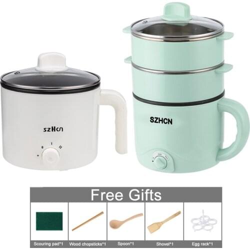 Electric Cooking Machine Household 220V Mini Multifunction Single/Double Layer Hot Pot Multi Electric Rice Cooker Non-stick Pan