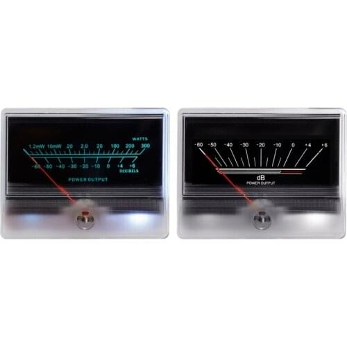 Panel VU Meter Bulb Warm Back Light Recording Audio Level Amp Meter VU Meter Stereo Audio Amplifier Board DB Sound