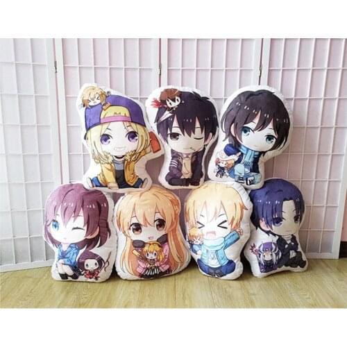 The King’s Avatar pillow toy Anime Ye Xiu Lord Grim plush stuffed doll double sided pillowcase 50cm for gift