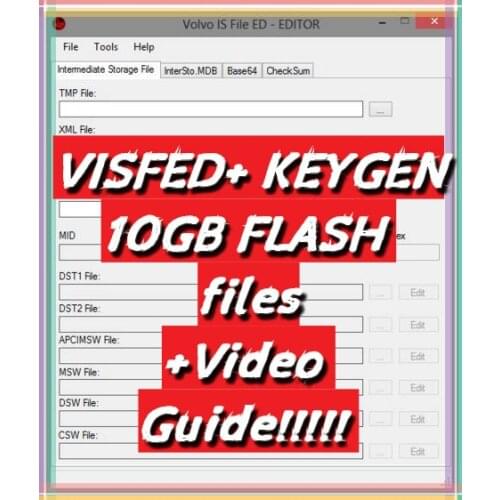 INTERMEDIATE STORAGE FILE ENCRYPTOR/DECRYPTOR (EDITOR) v0.2.1+all flash mids 10GB+Tutorials For volvo and Renault TRUCKS