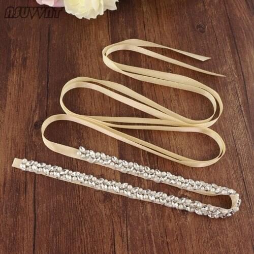 Fashion Women Belt Wedding Dress Belt Rhinestone Belt Crystal Bridal Belt Noble Silver Beads Belt For Bridal Wedding Dress