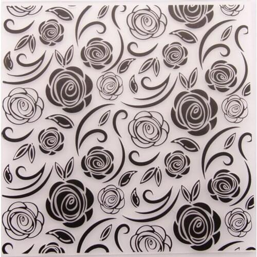 Rose Flower Plastic Template Craft Card Making Paper Cards 1Pcs Photo Album Wedding Decoration Scrapbooking Embossing Folder