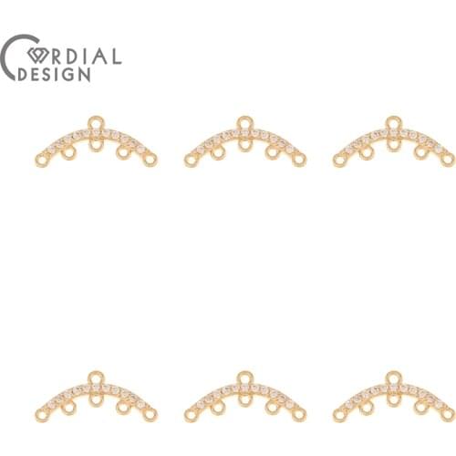 Cordial Design 50Pcs 8*21MM DIY Earrings Connectors/Jewelry Accessories/Pendant/Hand Made/Charms/Jewelry Findings & Components