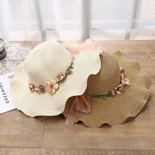 MAERSHEI 2018 New Women Beach Hat Lady Derby Cap Wide Brim Floppy Fold Summer Bohemia Sun Straw Hat