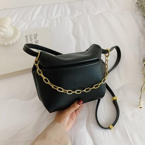 Western style high-quality shoulder bag messenger bag fashion casual bag 2021new trend solid color Japanese and Korean youth bag