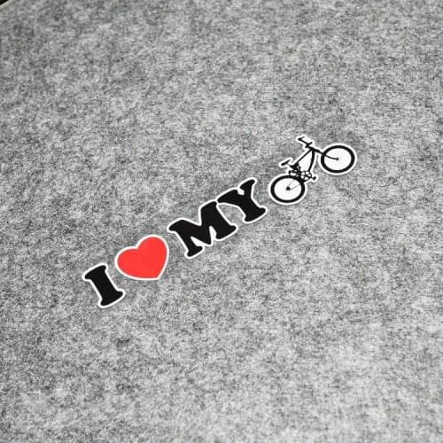 NO.S309 GalonDeco MTB Bike Reflective Safety Stickers Decals I Love My Bike Waterproof Scratch Cover Sticker