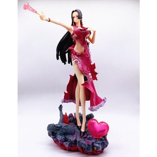 Cartoon anime Qiwuhai Hancock The Empress of Explosive Clothes Gentleman Luminous Statue Boxed Figure