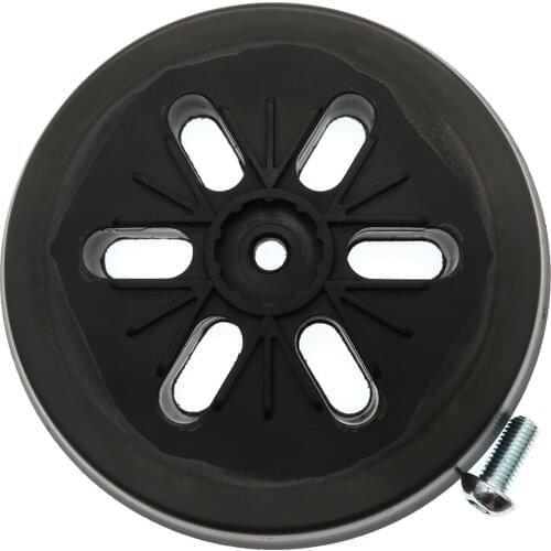5Pcs 6 Inch 6-Hole Hook and Loop Black Sanding Pad Backing Plate for Electric Grinder Power Tools Accessories