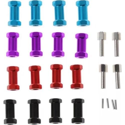 4PCS 12mm Hex Wheel Hub Drive Adaptor 25mm Extension Combiner Coupler for 1/10 RC Crawler Axial SCX10 D90