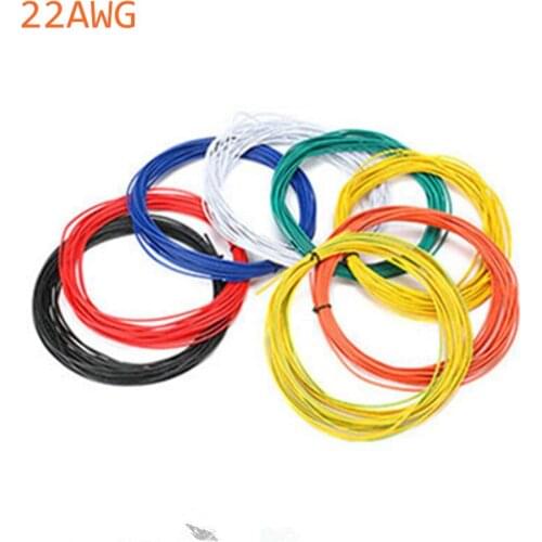 10 Meters UL 1007 Wire 22AWG 1.6mm PVC Wire Electronic Cable UL Certification Insulated LED Cable