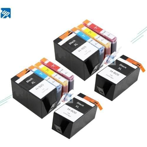 UP 10pcs Compatible Ink Cartridge 920XL for HP OfficeJet 6000 6500 7000 Printer for hp920 920 BK C M Y full ink with chip