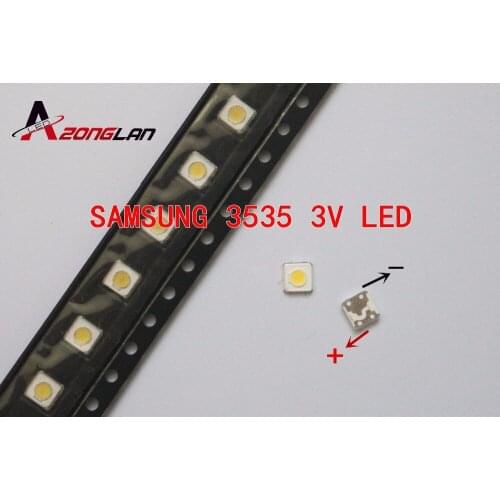 1000pcs LED 3537 3535 Light Beads Cool white High Power 1W 3V 110LM For SAMSUNG Original LED LCD TV Backlight Application