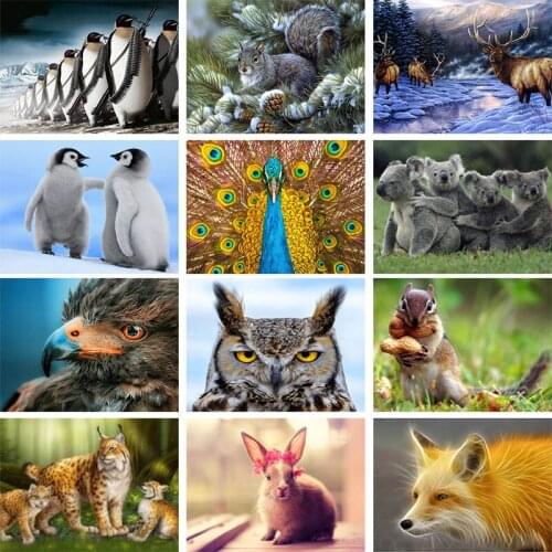 5D DIY Animal Diamond Embroidery Cross Stitch Mosaic Zebra Eagle Diamond Painting Living Room Home Decor Art