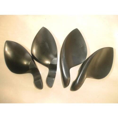 6 PCs Violin Chin rest 4/4 Ebony Violin parts without chin rest holes