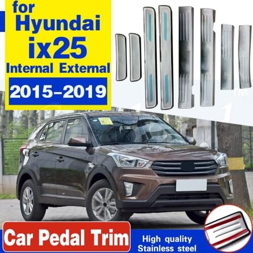 Car accessories Stainless Steel Scuff Plate/Door Sill Door Sill scuff plate door sill for Hyundai IX25 2015-2019 Car styling