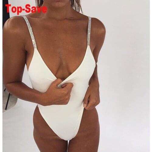 White Streetwear Ladies Bodysuit Elegant Casual Beach Bikini Sexy Jumpsuit Women Sleeveless Rhinestones Overalls Luxury Clothing