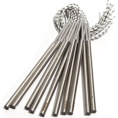 2PCS 12mm 320~360mm 316SUS Cylindrical Heating Tube 110V/220V/380V Single-End Heater 1500W/1600W/1700W/1750W Electric Mould