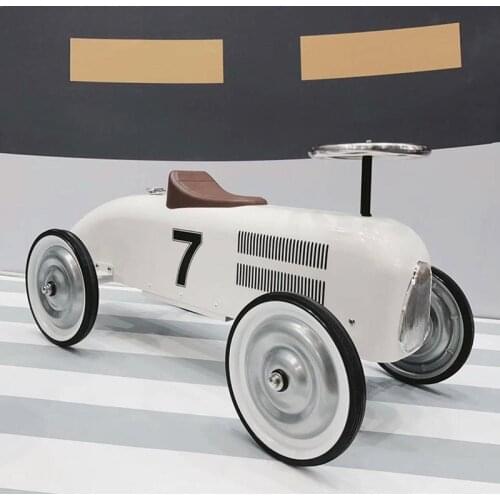 INS Nordic Bobby Classic Metal Childrens Walker Four-wheeled Scooter Shooting Background Props Ride on Toys