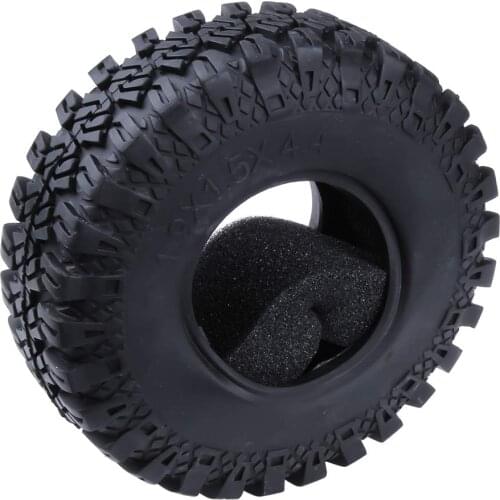 RC 1.9 beadlock wheelsTires All Terrain Tyres with Foam Inserts for 1/10 Scale RC Rock Crawler Truck Off Road Replacement