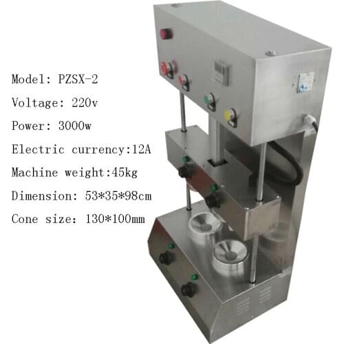 Commercial Pizza Egg Roll Making Machine Stainless Steel Two Umbrella Pizza Egg Tube Machine