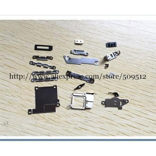 50set Inner Accessories Inside Small Metal Parts Holder Bracket Shield Plate Home Logic Kit Set for iPhone 6 6 plus
