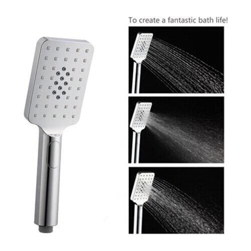 ABS plastic hand shower samiliar shower set bathroom spray push wall mounted chorm hand shower head shower