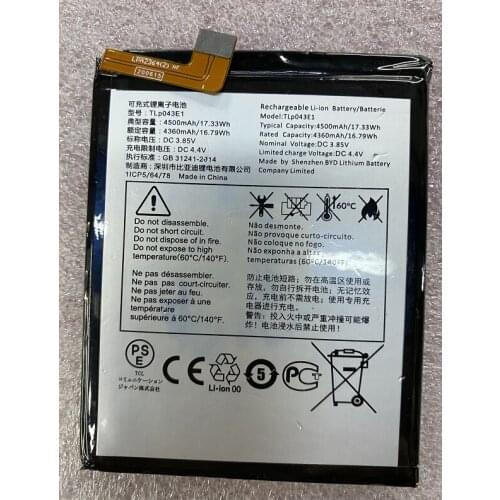 HST New Battery 4500mAh Battery for Alcatel T-Mobile Revvl 5g TLp043E1 BAT-63108-003 keyone Dk70 DTEK Batteries