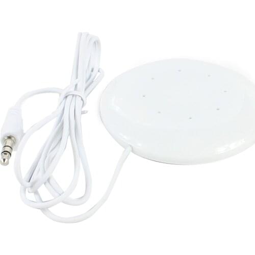 F06085 single Mini 3.5mm Pillow Speaker for MP3 / MP4 Music Player Color White Best Gift