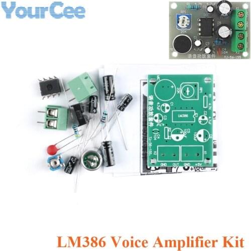 LM386 Voice Sound Amplifier Board Kit Amplifier Electronic Production Parts DIY Welding Training Skills Teaching Kit