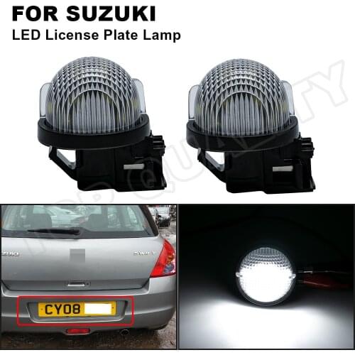 Fits For Suzuki Jimmy JB Alto HA Carry Pickup Grand Vitara Swift Wagon R MC Opel Agila Car LED License Number Plate Light Lamp