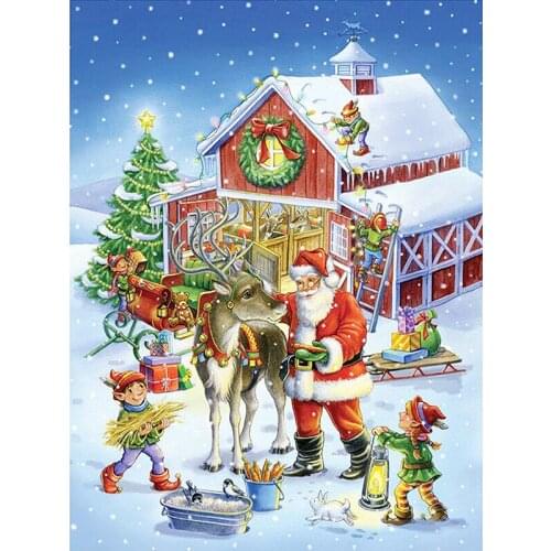 Full Square/round Diamond 5D DIY Diamond Painting Santa Claus Embroidery Cross Stitch Rhinestone Mosaic Home Decor