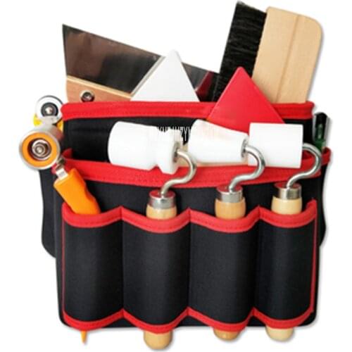 Professional Wallpaper Tools Bag Press Wheel Brush Cut-Off Knife Scraper Complete Set Wall Cloth Construction Tools Package