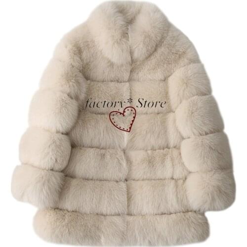 Fur Coat Fox Fur Faux Fur Coat Womens Large Size Dress Winter Coat