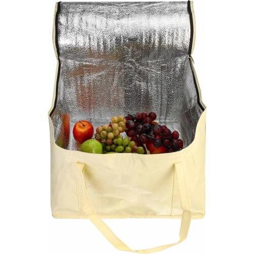 12/14/16 Inch Cooler Bag Portable Food Cake Insulated Bag Aluminum Foil Thermal Box Waterproof Ice Pack Lunch Box Delivery Bag