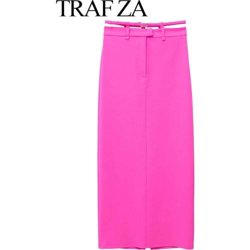 TRAFZA High Waist Skirts For Women