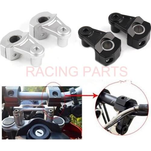 Universal 2 Inch Pivoting Motorcycle Handlebar Riser For 22mm/28mm Bars Clamp Triumph