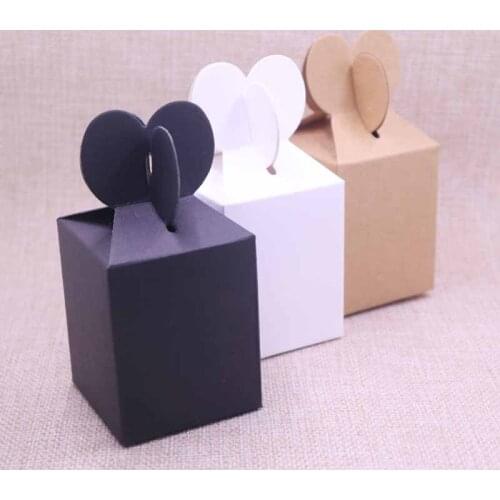 10pcs Fishtail FeiLuan paper hanger box gift display& package box,blank DIY black/brown candy/wedding box Event party suppiles