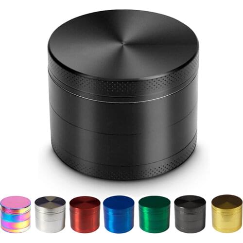 40mm 1.57''High Quality Zinc Alloy Magnetic Cover Herb Grinder Spice Weed Tobacco Grinders Smoking Accessories Spice Crusher
