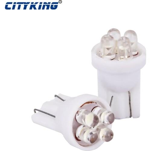 500pcs 12V T10 4 LED Car 194 168 192 158 W5W t10 LED Car License Plate Bulbs W5W 168 Wedge Door Instrument Side Bulb Lamp