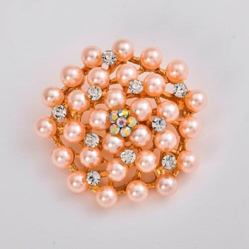 MZC Korean Style Exquisite Imitation Cream Pearl Flower Pin Brooch Lapel Pin Broach Cheap Brooches for Women Ladies Dress Bijoux