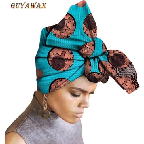 African ankara print headscarf for women fashion casual style 90cm*115cm 100% high quality batik cotton