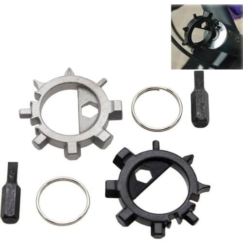Bicycle Multi Repair Tool MTB Road Bike Multifunction Screwdriver Keychain Stainless Portable Cycling Maintain Tool BC0611