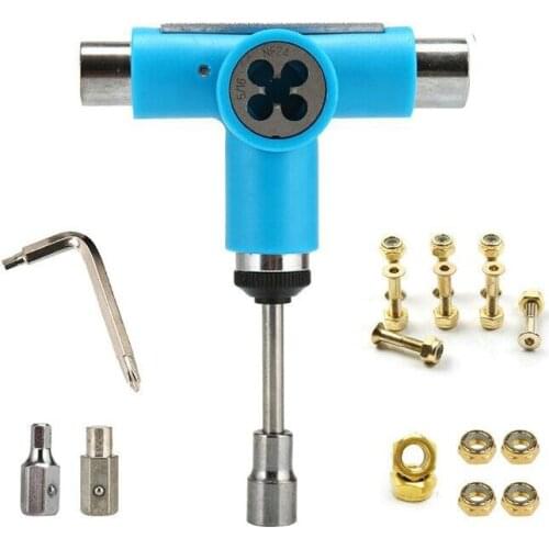 Skateboard Tools 1pc Roller Skate Skateboard Adjusting Tool L Wrench 29mm gold bolts M10 nuts M8 nuts