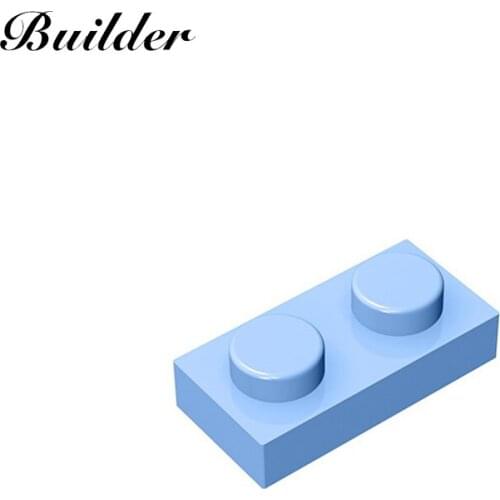 Little Builder 3023 MOC Thin Figures Bricks 1x2 Dots 10pcs Building Blocks DIY Creative Assembles Particles Toys for Children