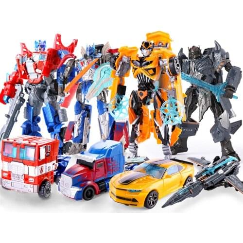 Hot Sale 18.5cm arrival new Big Classic Transformation Plastic Robot Cars Action TOY Figures Kids Education With Best Gifts Kids