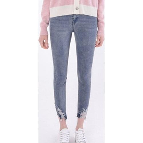 2020 spring and summer new ladies jeans retro wild casual jeans