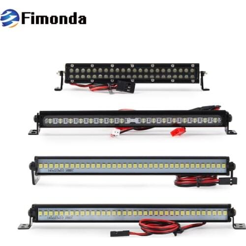RC Car Upgrade Parts LED Light Bar 32/36/44 Bulbs Roof Lamp for 1/10 RC Crawler Traxxas TRX4 Axial SCX10 90046 D90 TF2